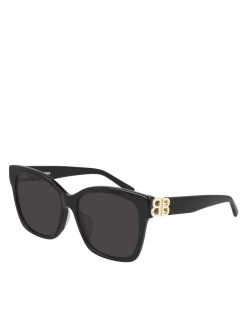 Balenciaga Dynasty Square Sunglasses BB0102SA In Black