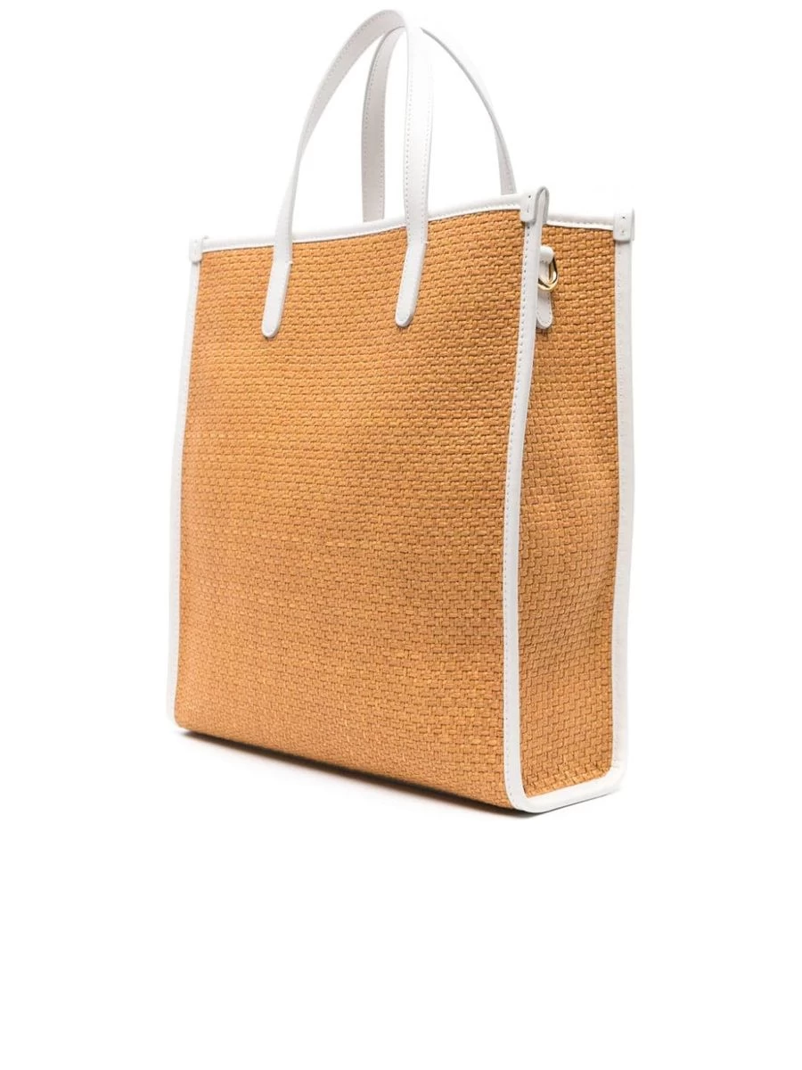 Dolce & Gabbana Shopper With Woven Design And Embroidered Logo - Image 2