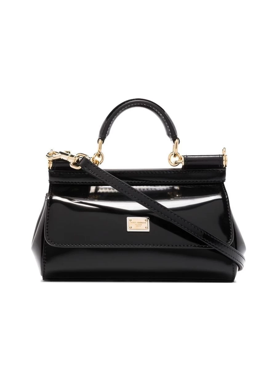 Dolce & Gabbana Elegant Leather Handbag With Goldtone Accents - Image 2
