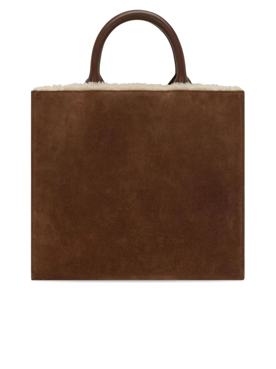 Dolce & Gabbana Logoembroidered Shearlingdetail Bag - Image 3