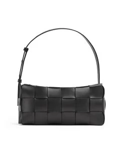 Bottega Veneta Brick Cassette In Black