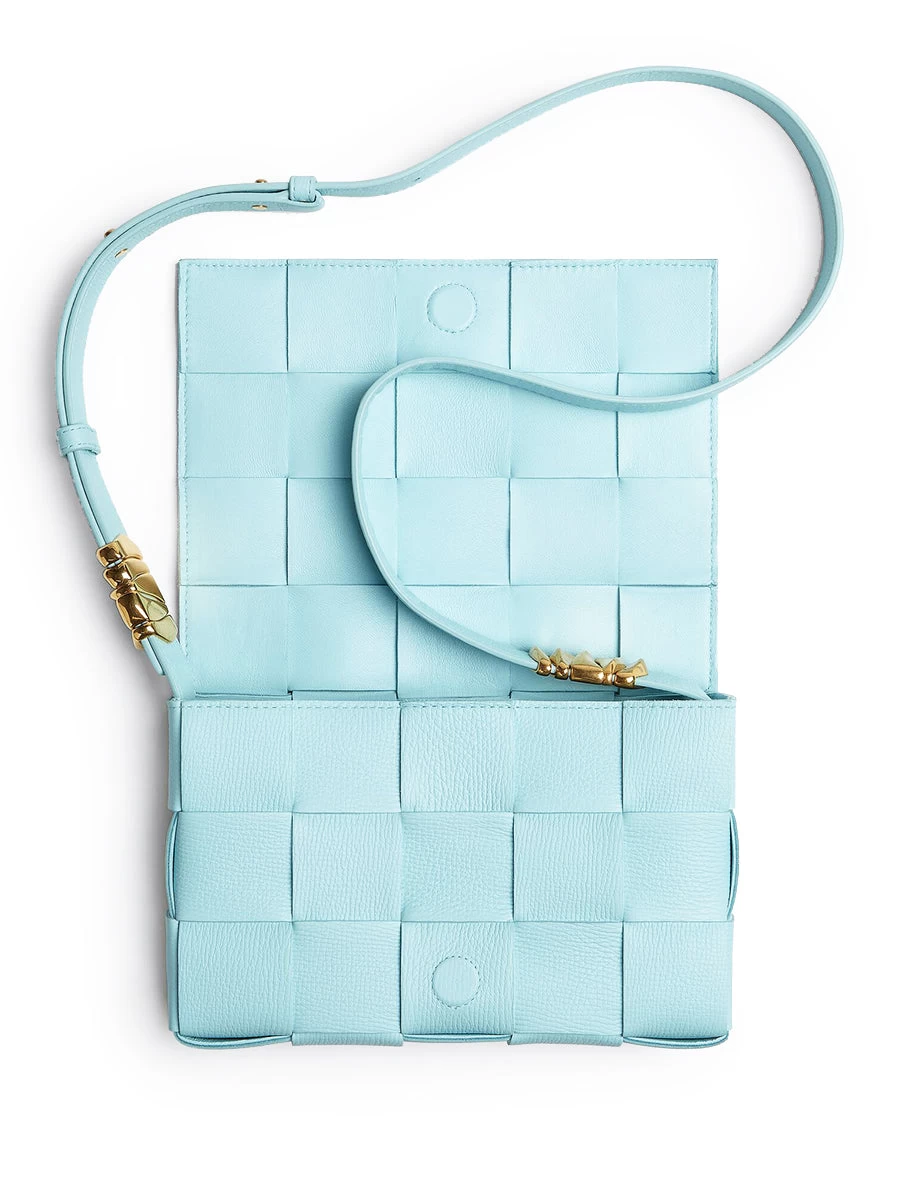 Bottega Veneta Cassette Bag In Pale Blue - Image 2