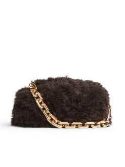 Bottega Veneta Chain Pouch In Fondant