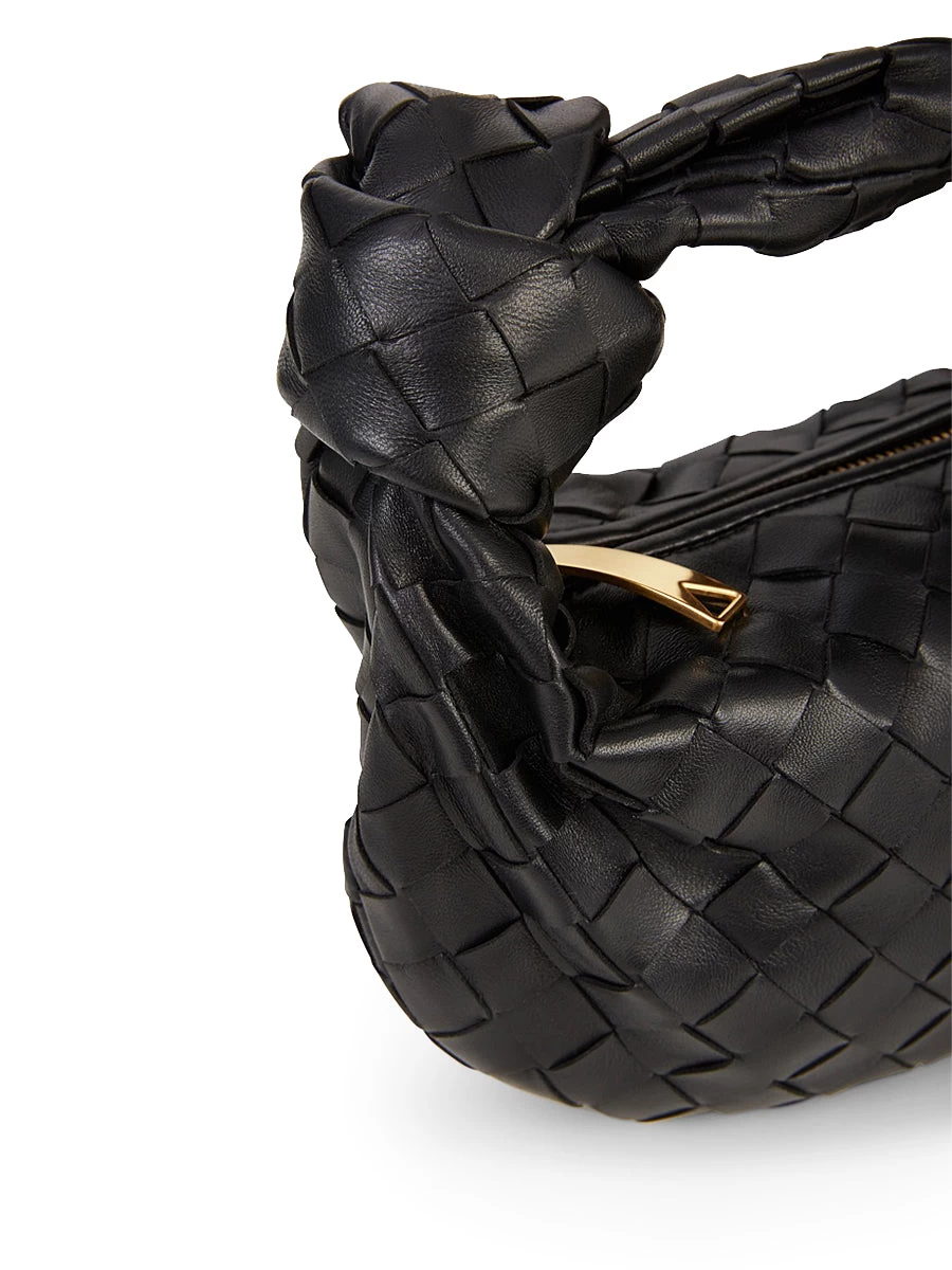 Bottega Veneta Mini Jodie In Black With Gold Hardware - Image 3