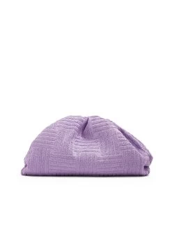 Bottega Veneta Pouch In Towel Purple