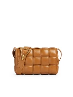 Bottega Veneta Small Padded Cassette In Camel