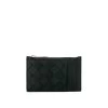 Bottega Veneta Zipped Intrecciato Leather Card Case In Black With Silver Hardware