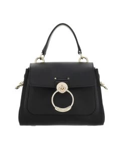 Chloé Mini Tess Day Bag In Grained & Shiny Calfskin