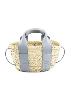 Chloé Sense Small Basket In Storm Blue