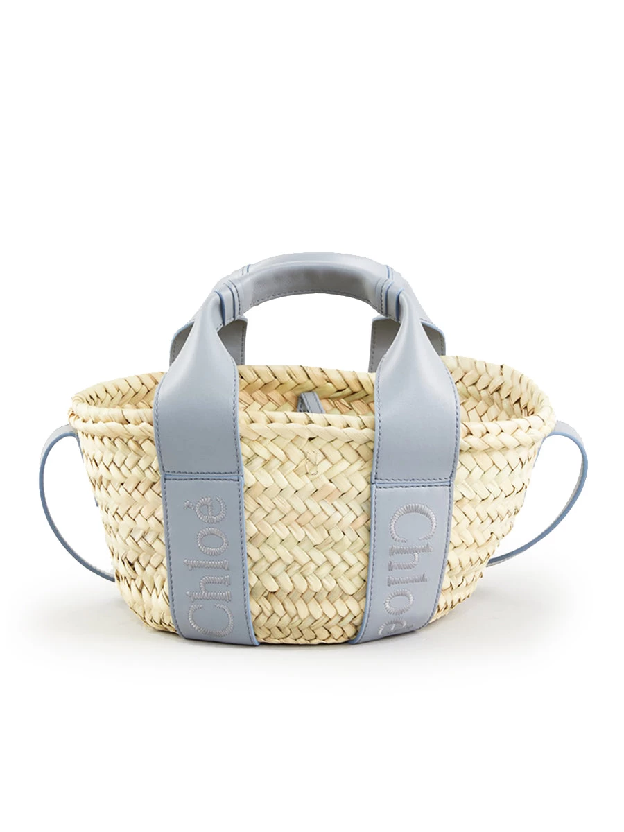 Chloé Sense Small Basket In Storm Blue - Image 6