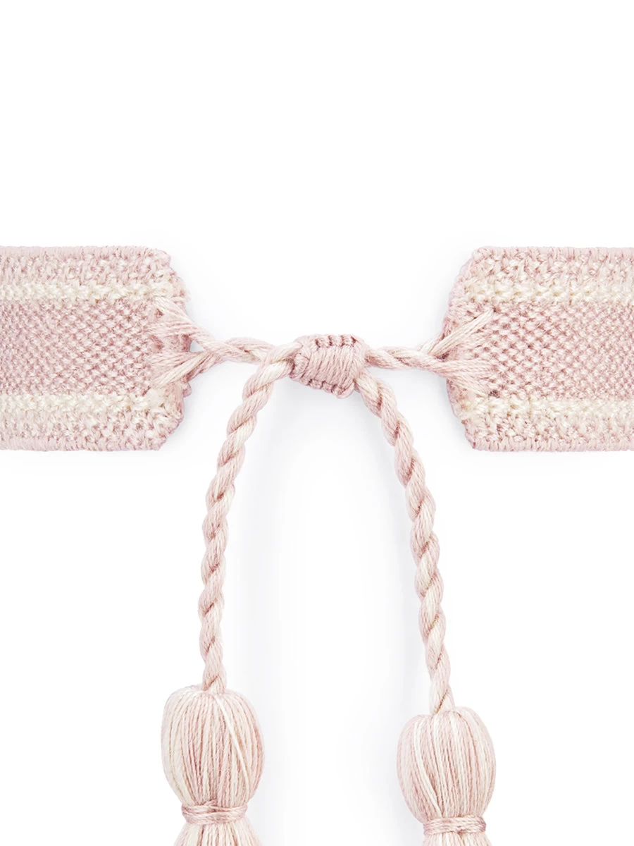 J'Adior Bracelet Set In Rose Des Vents Dior Oblique Cotton - Image 3