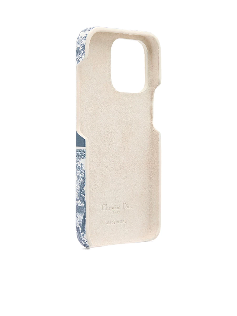 Dior Case Iphone 13 Pro In Blue Toile De Jouy - Image 3