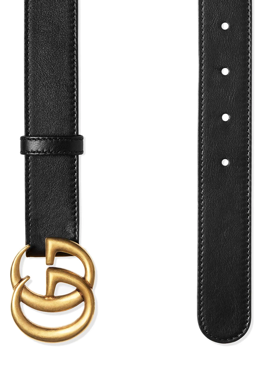 Gucci Leather Belt With Double G Buckle - Image 2