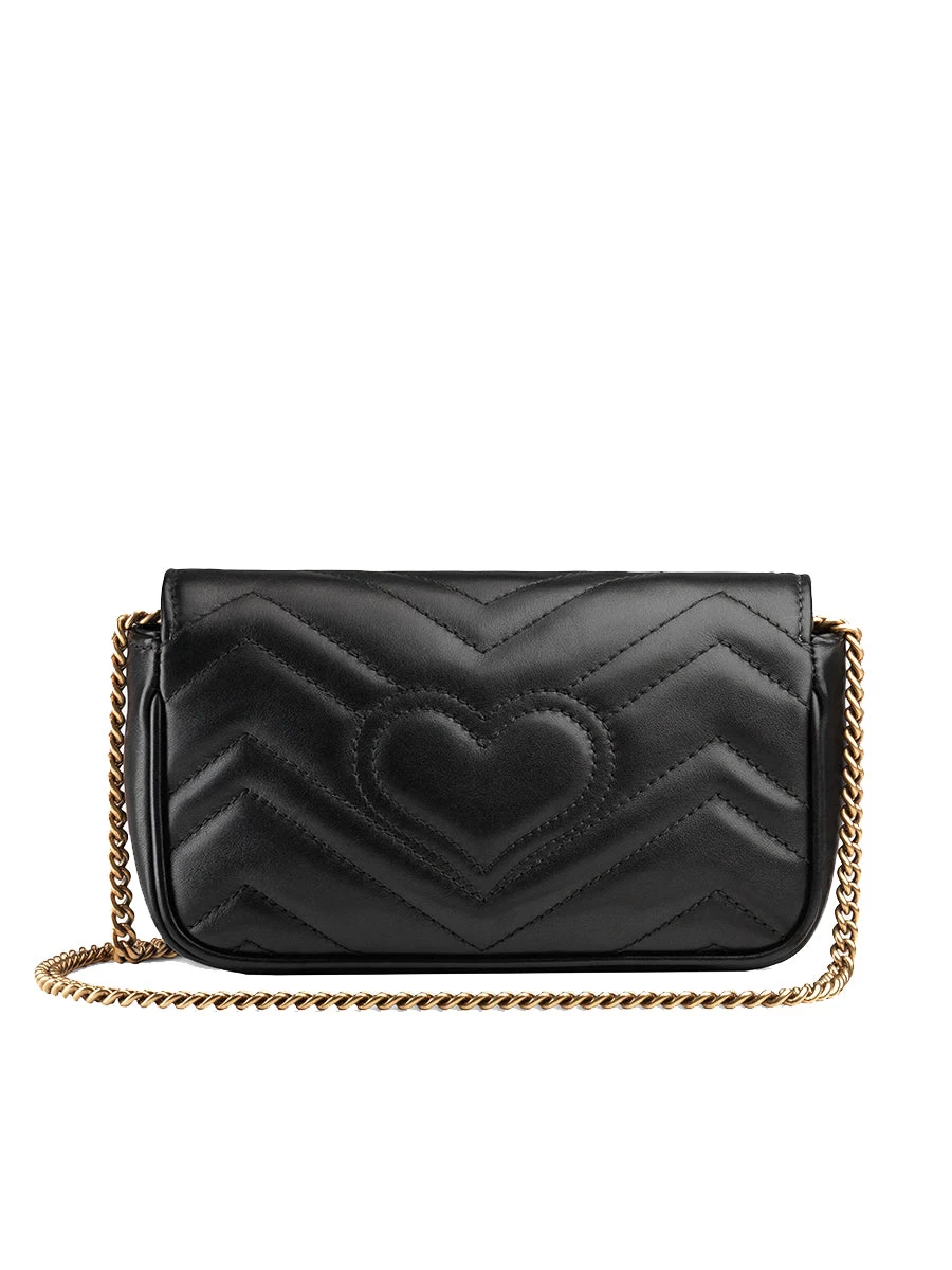 Gucci GG Marmont Matelassé Leather Super Mini Bag - Image 4