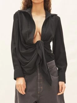 Jacquemus La Chemise Bahia Shirt In Black