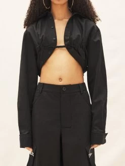 Jacquemus La Chemise Machou In Black