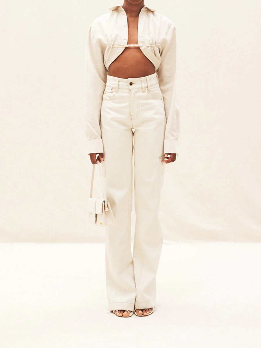 Jacquemus La Chemise Machou In Light Beige - Image 2