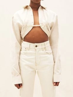 Jacquemus La Chemise Machou In Light Beige