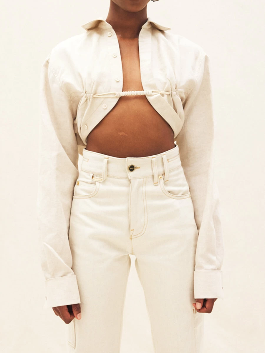 Jacquemus La Chemise Machou In Light Beige