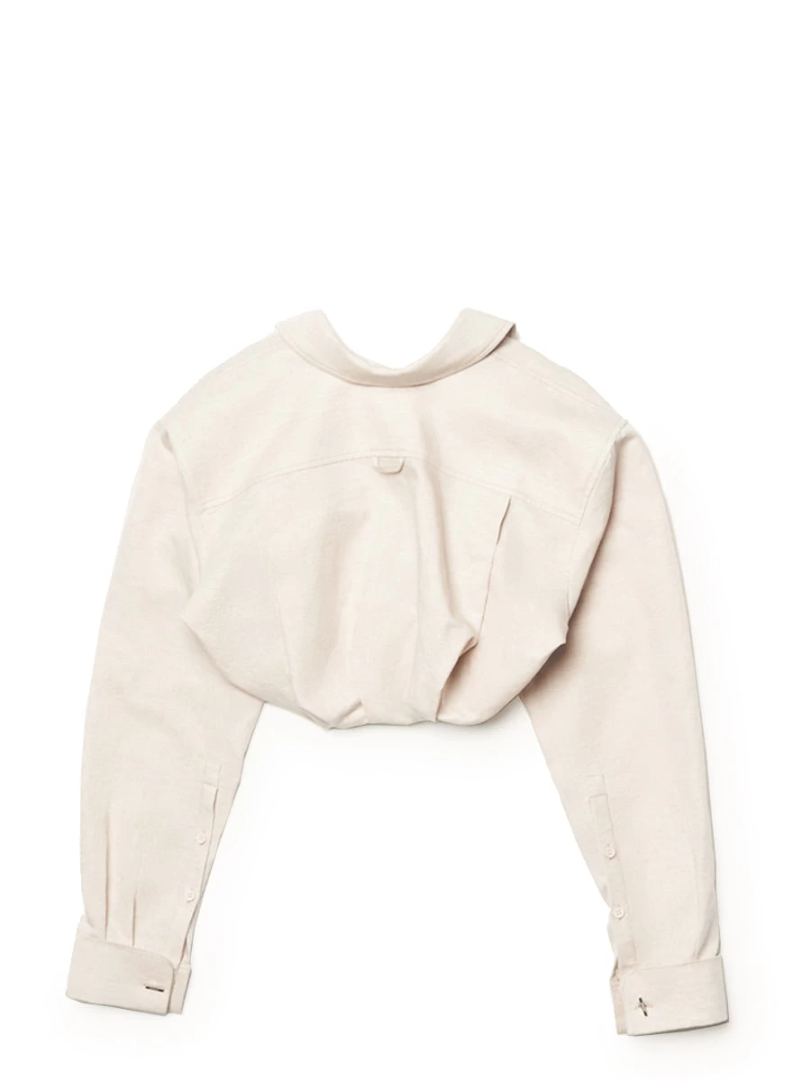 Jacquemus La Chemise Machou In Light Beige - Image 6