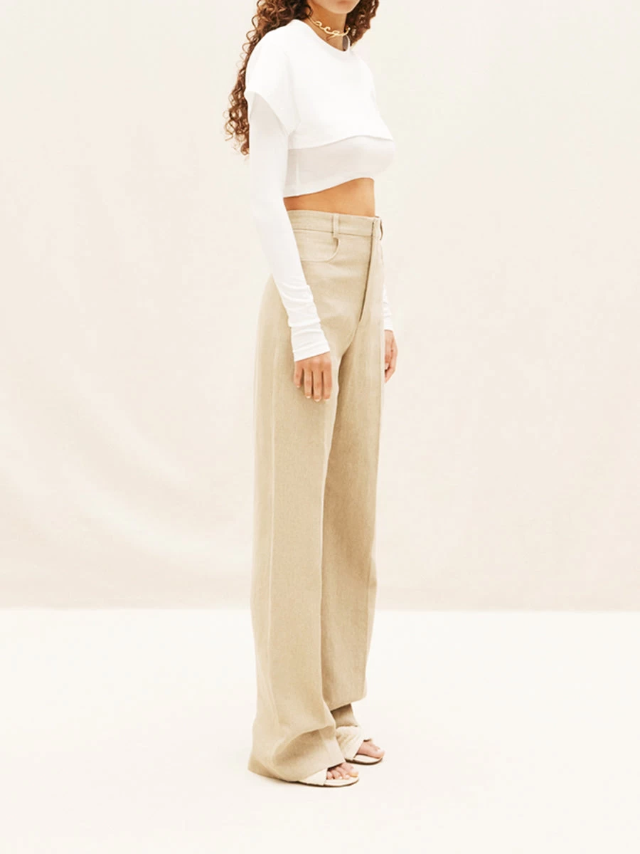 Jacquemus Le Double T-shirt In White - Image 4