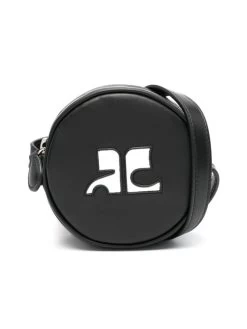 Smooth Grain Circular Shoulder Bag