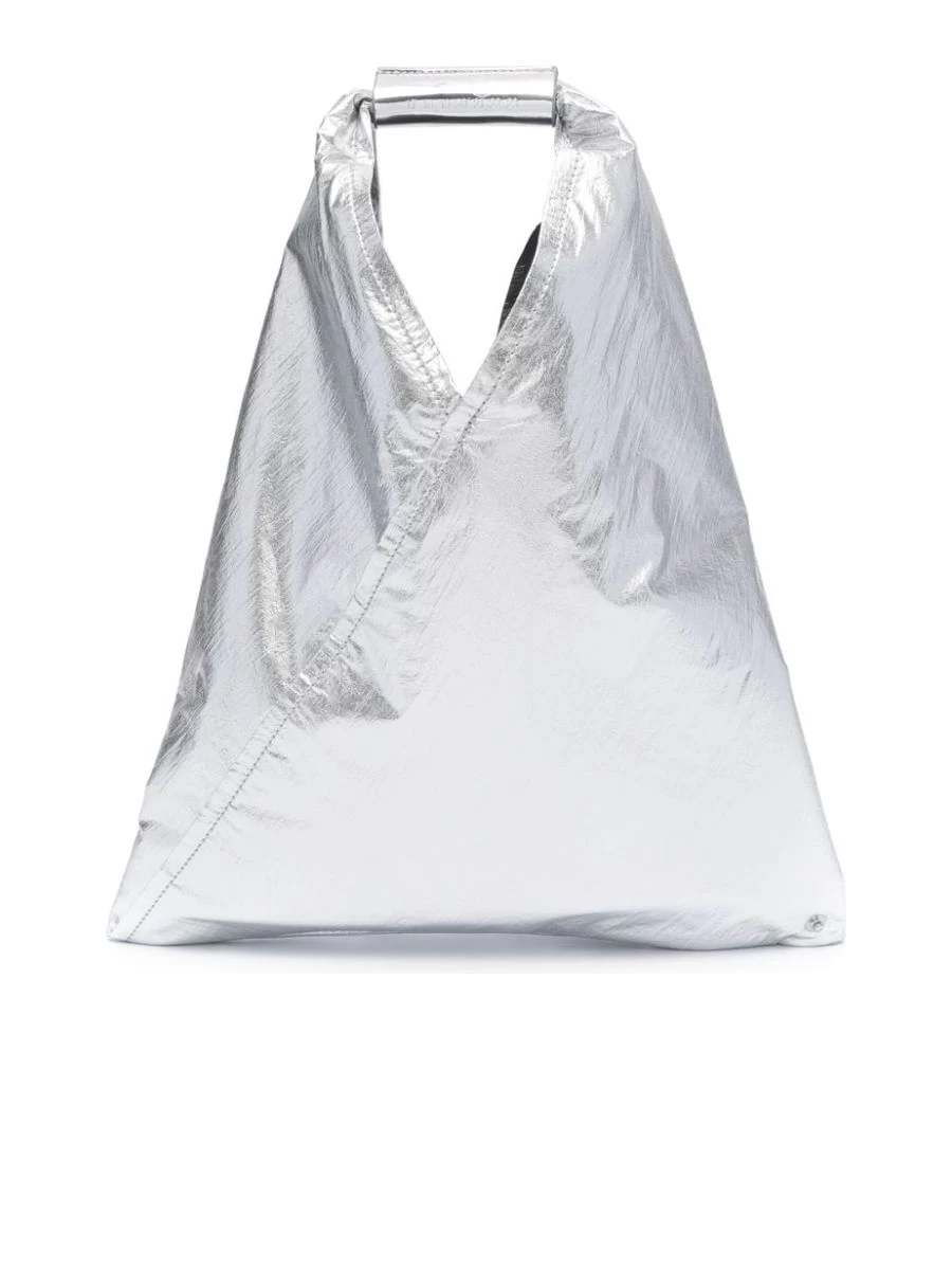 MM6 Maison Margiela Metallic Crinkled Handbag