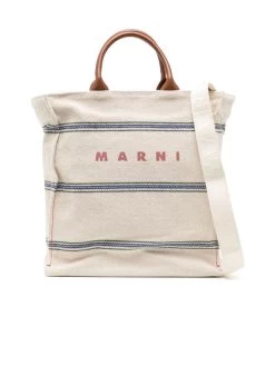 Marni Canvas Shopper Bag