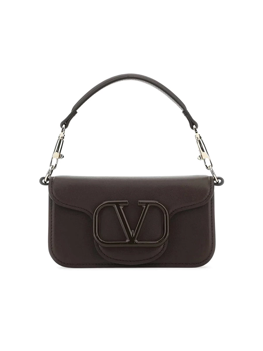 Valentino Garavani Locò Calfskin Shoulder Bag In Fondant