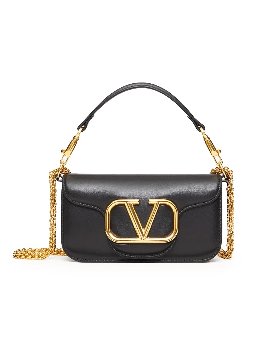 Valentino Garavani Loco Small Shoulder Bag In Black