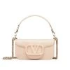 Valentino Garavani Small Loco Calfskin Shoulder Bag In Powder Rose