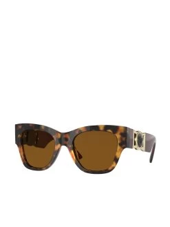 Versace Medusa Biggie Cat Eye Sunglasses O4415 In Dark Bronze