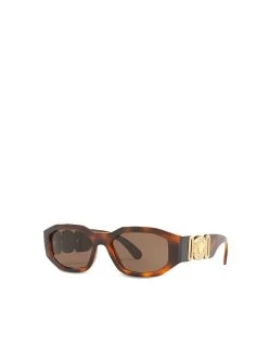 Versace Medusa Biggie Square Sunglasses O4361 In Havana