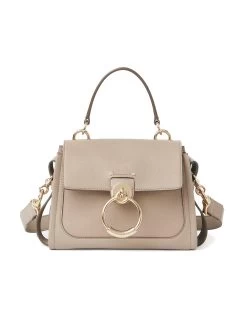 Chloé Mini Tess Day Bag In Motty Grey